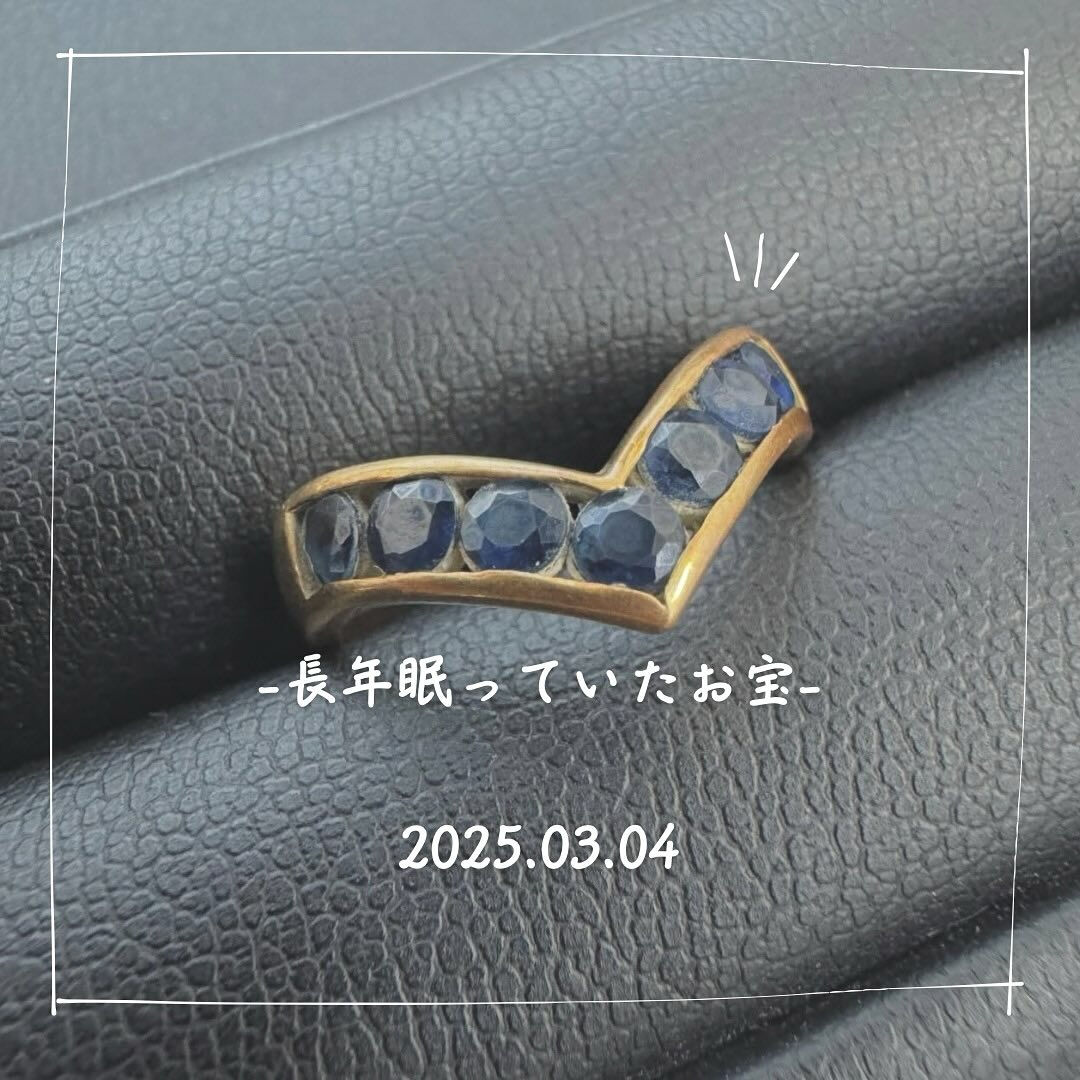 桶川市在住のお客様からこちらのサファイアの指輪を買取させてい
